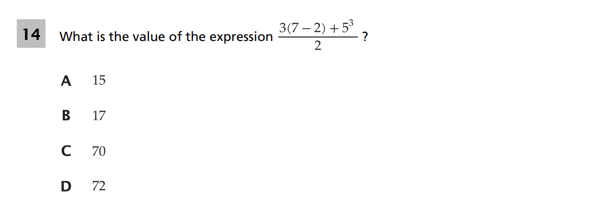 Original screenshot of question 14