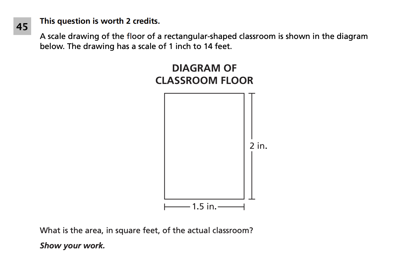 Original screenshot of question 45