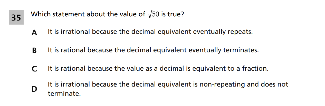 Original screenshot of question 35
