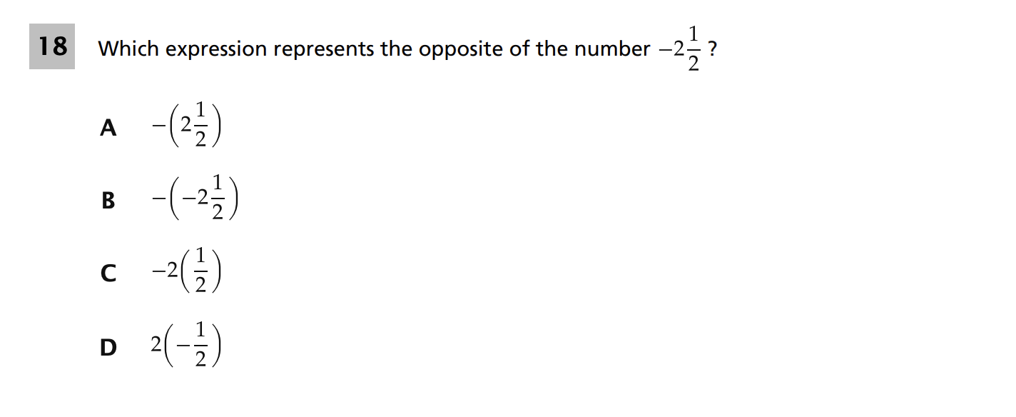 Original screenshot of question 18