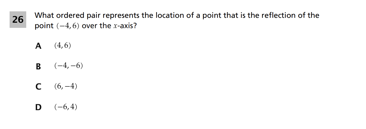 Original screenshot of question 26