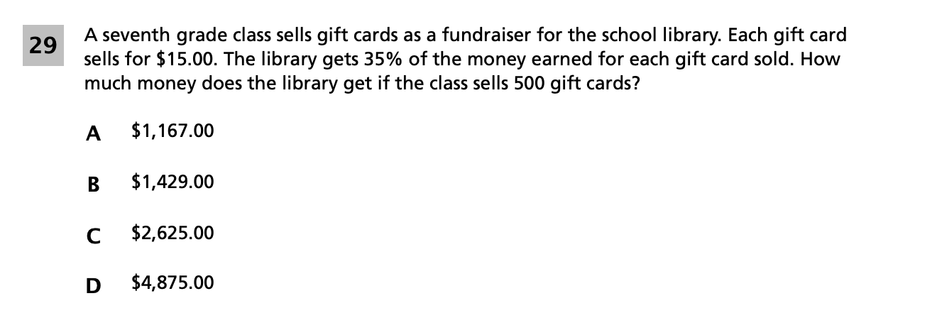 Original screenshot of question 29