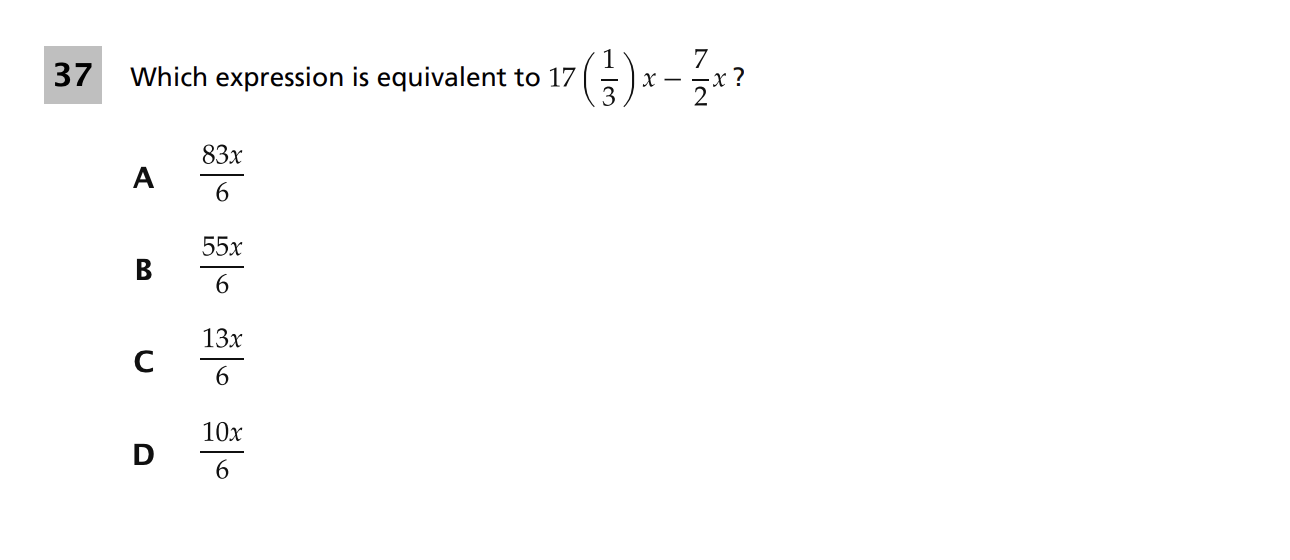 Original screenshot of question 37