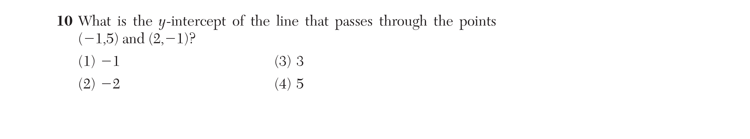 Regents June 2024 Question 10