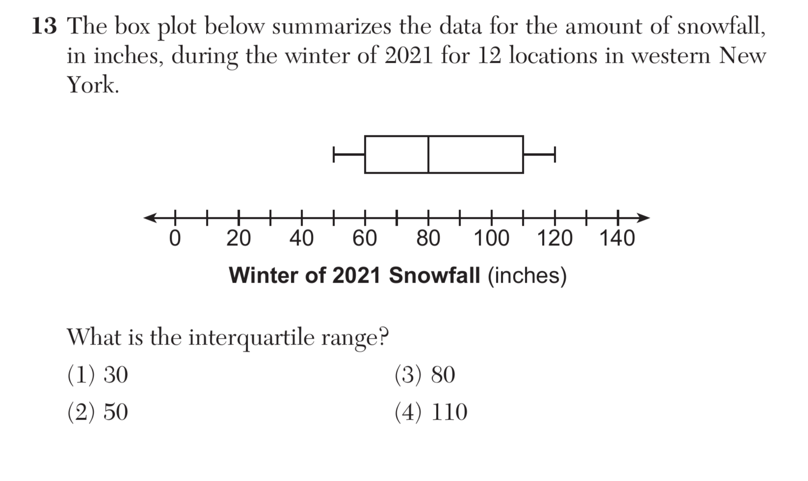 Regents June 2024 Question 13