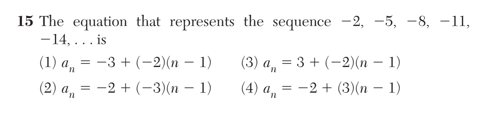 Regents June 2024 Question 15