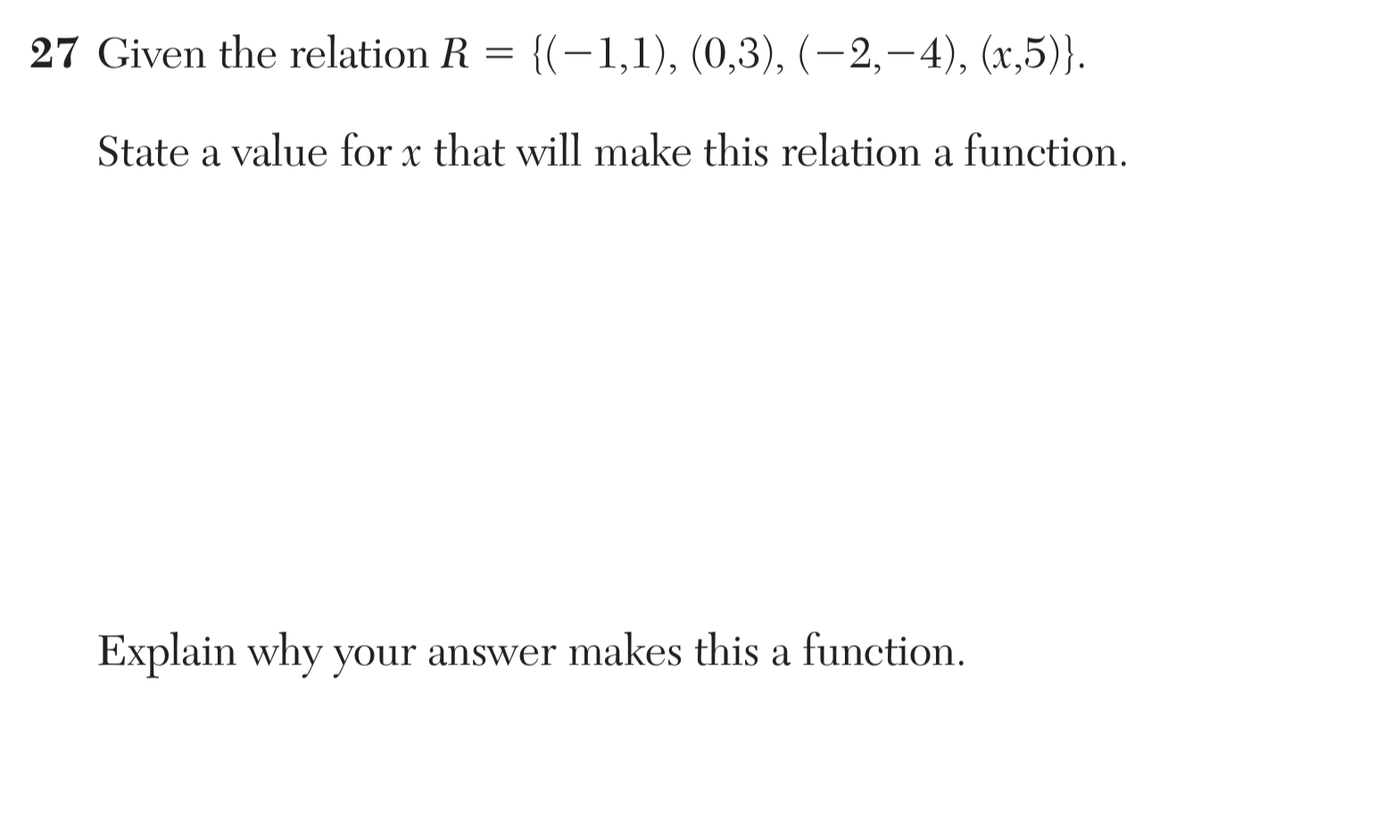 Regents June 2024 Question 27
