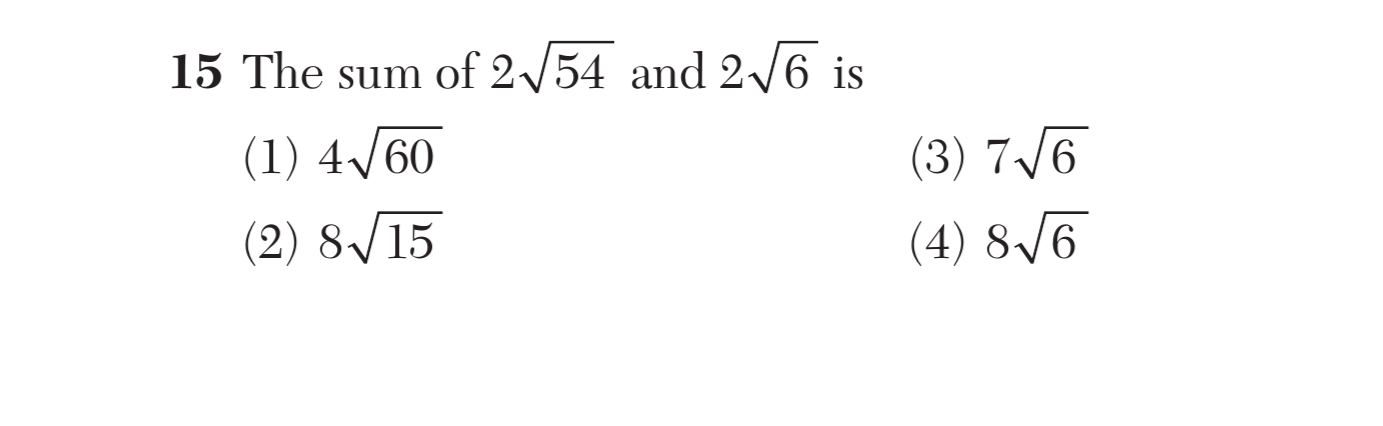 Original screenshot of question 15