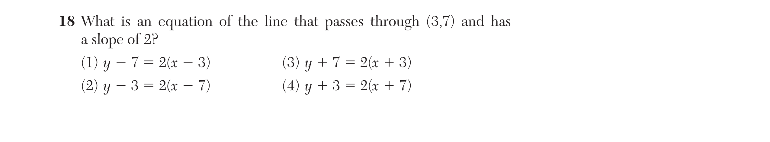Regents August 2024 Question 18