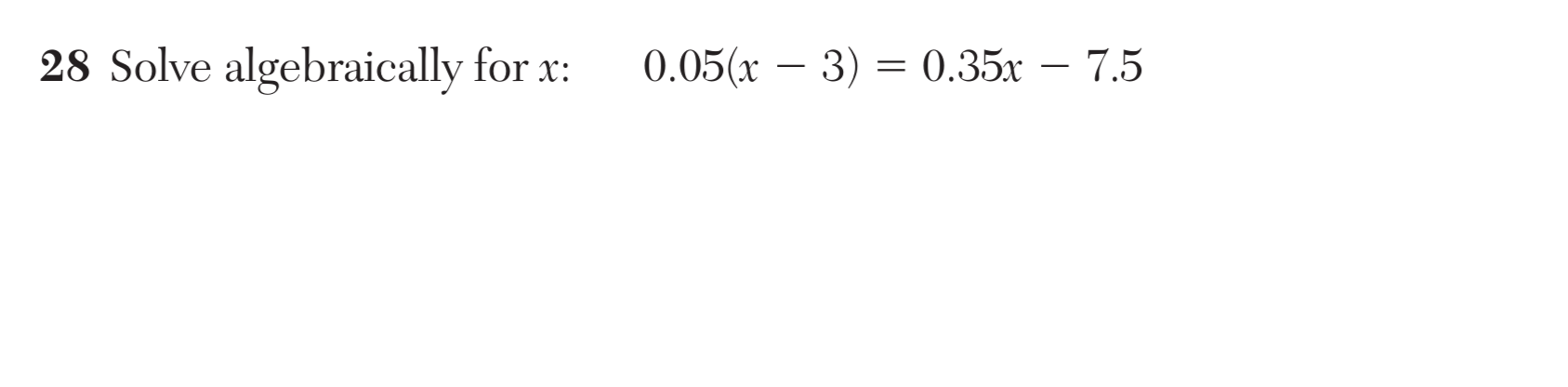 Original screenshot of question 28