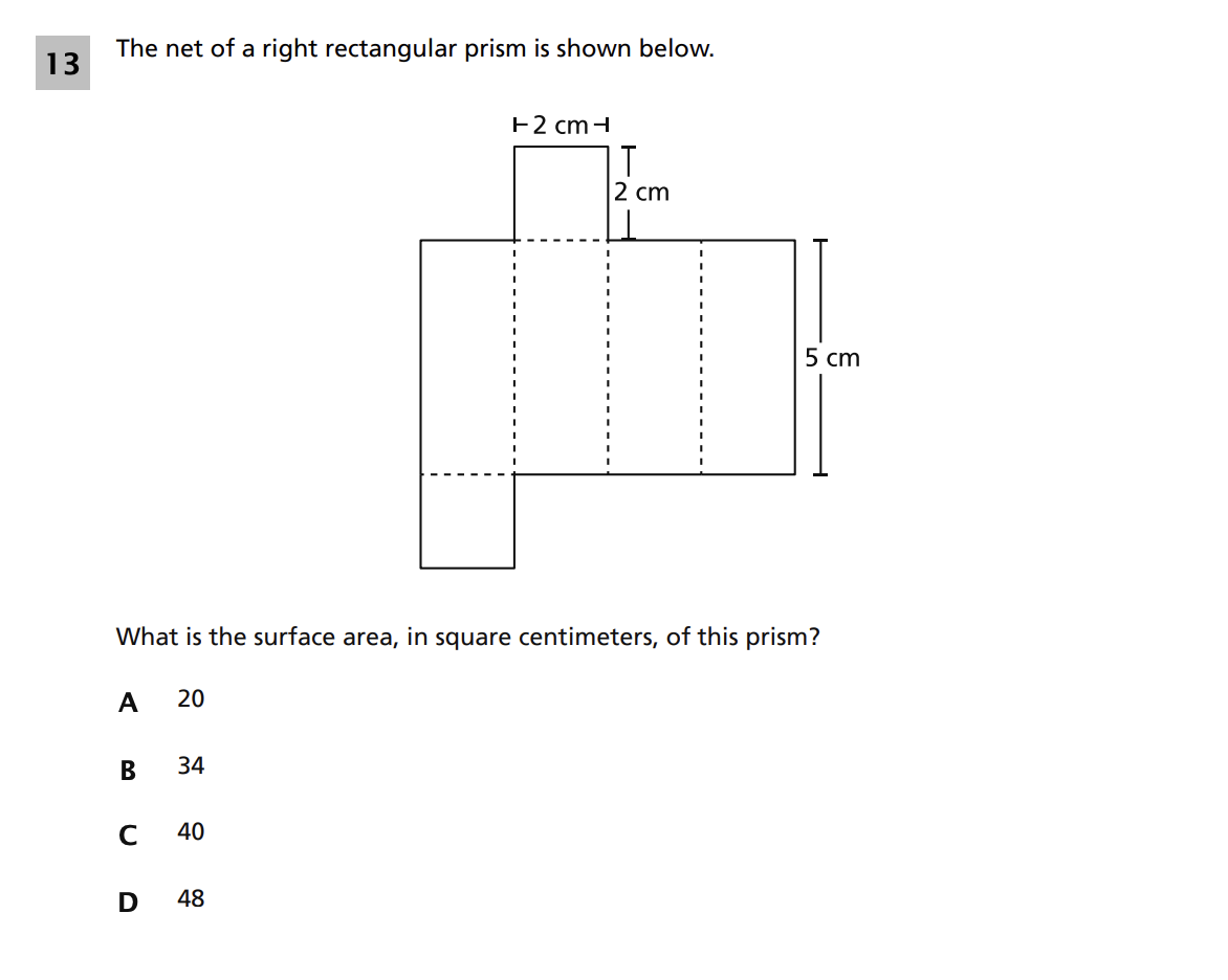 Original screenshot of question 13