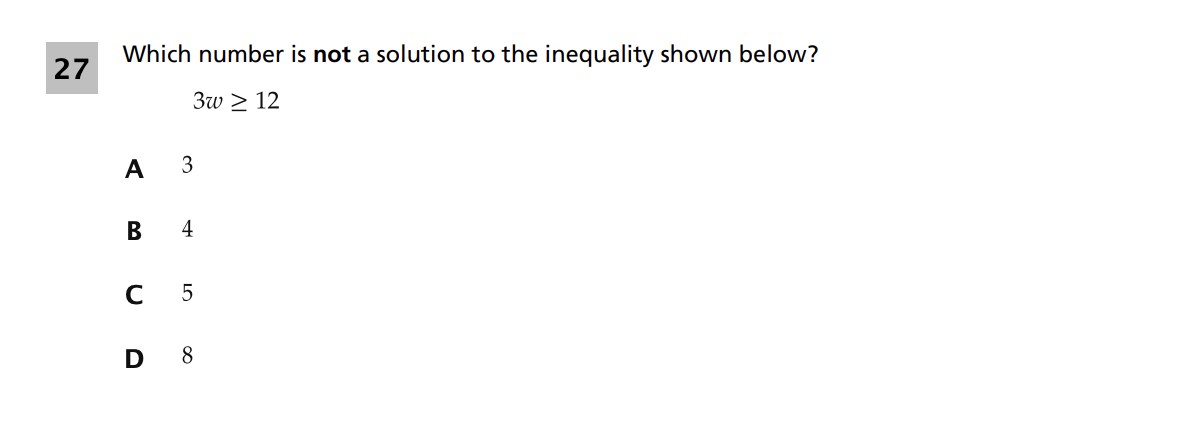 Original screenshot of question 27