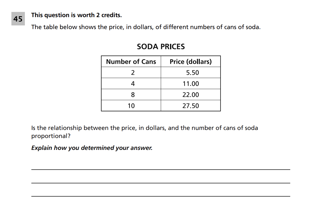 Original screenshot of question 45