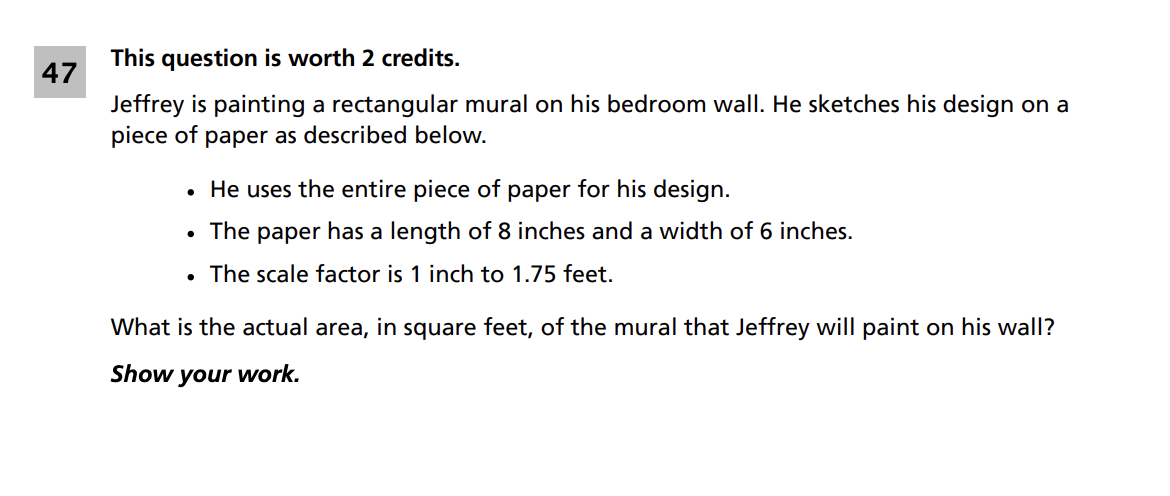 Original screenshot of question 47