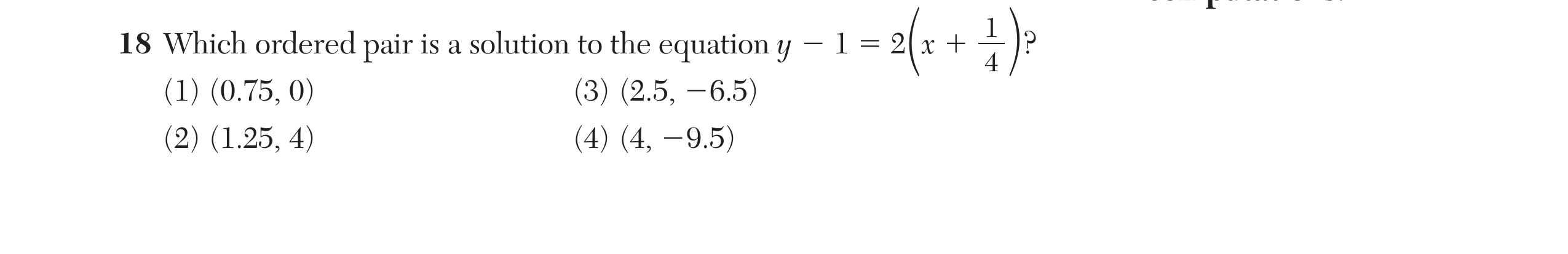 Regents January 2025 Question 18