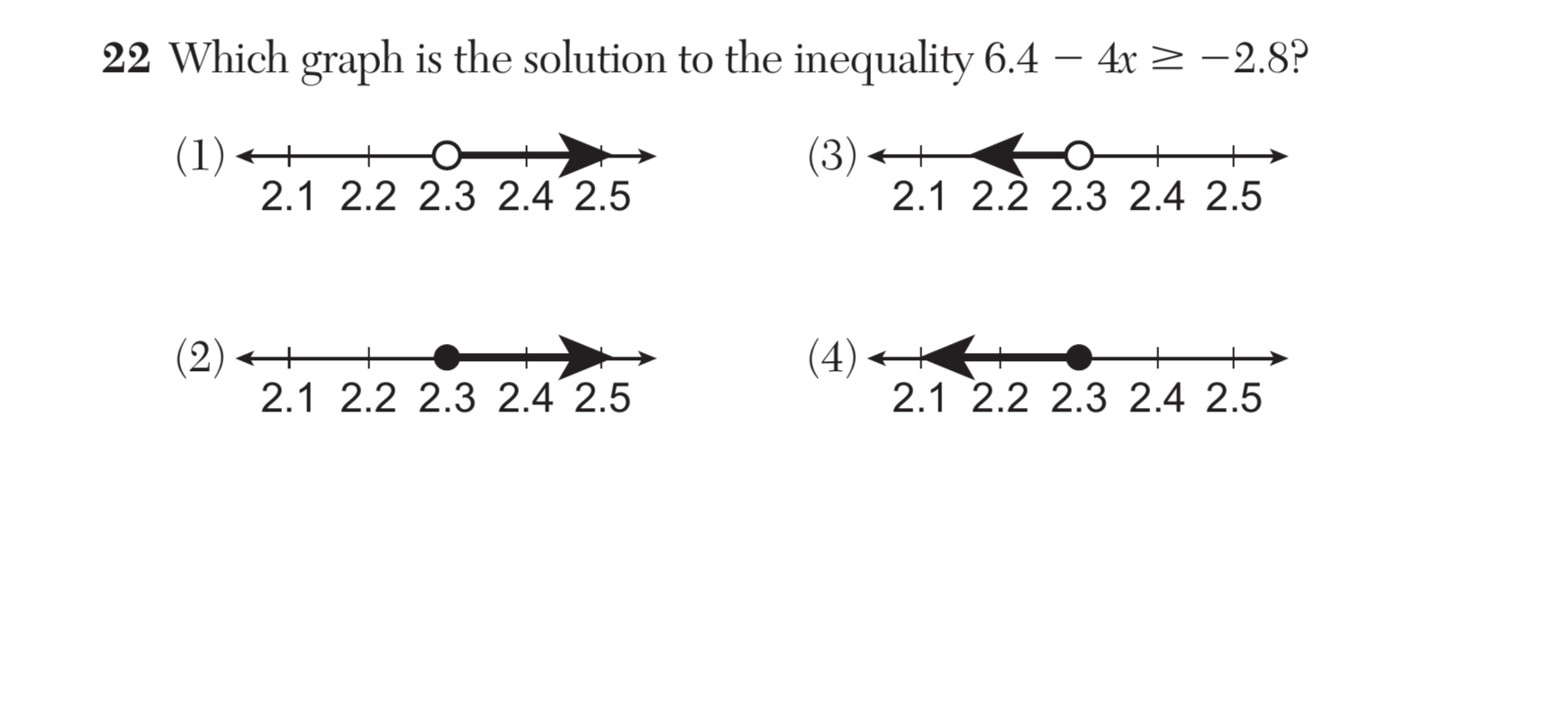 Regents January 2025 Question 22