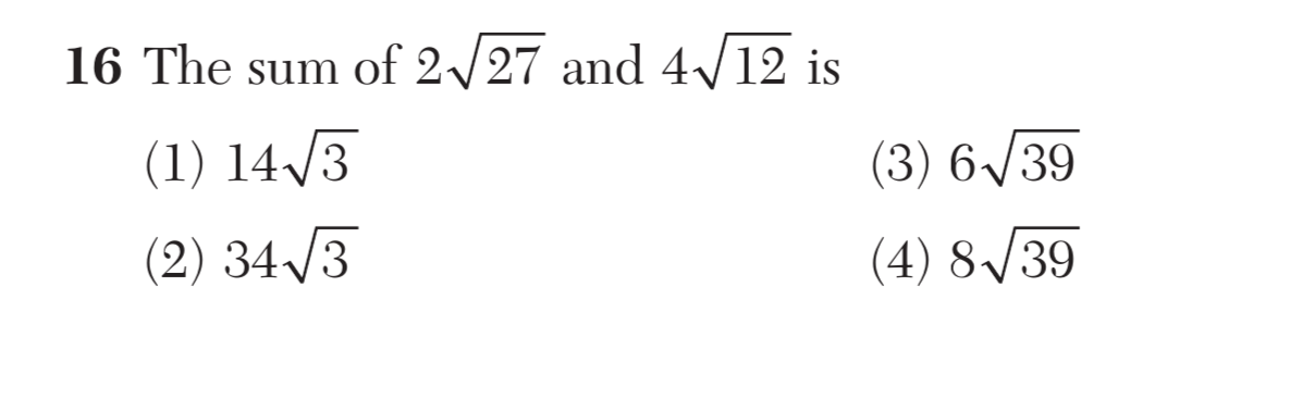 Original screenshot of question 16