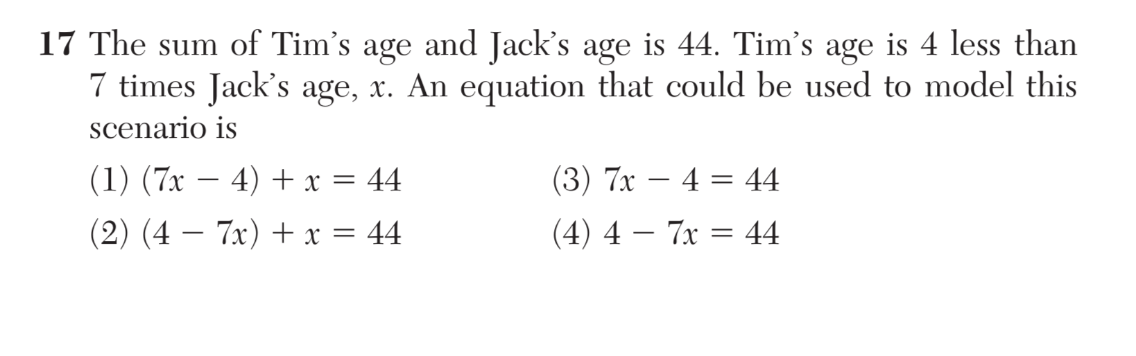 Regents June 2025 Question 17