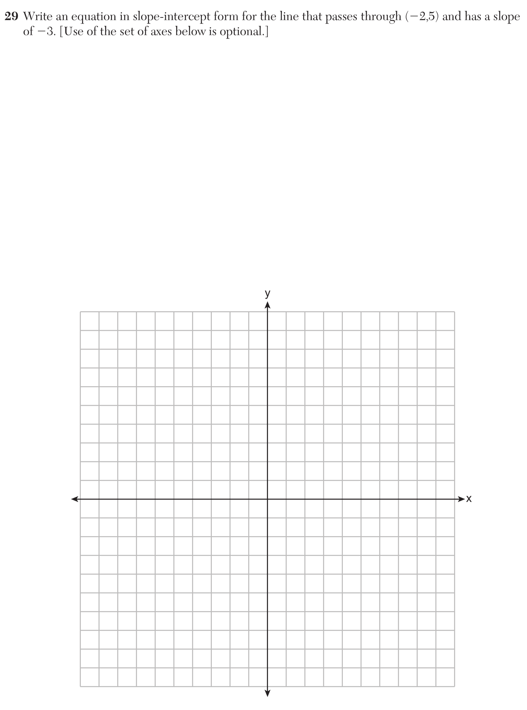 Regents June 2025 Question 29