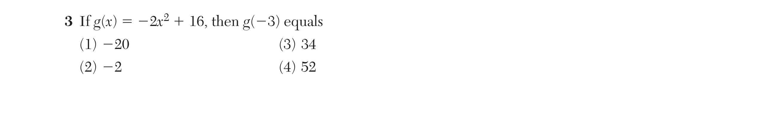 Regents August 2025 Question 3