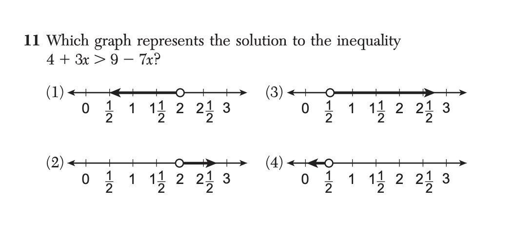 Regents January 2026 Question 11