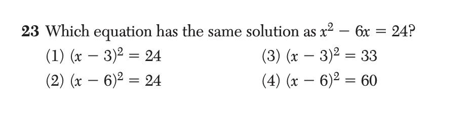 Regents January 2026 Question 23